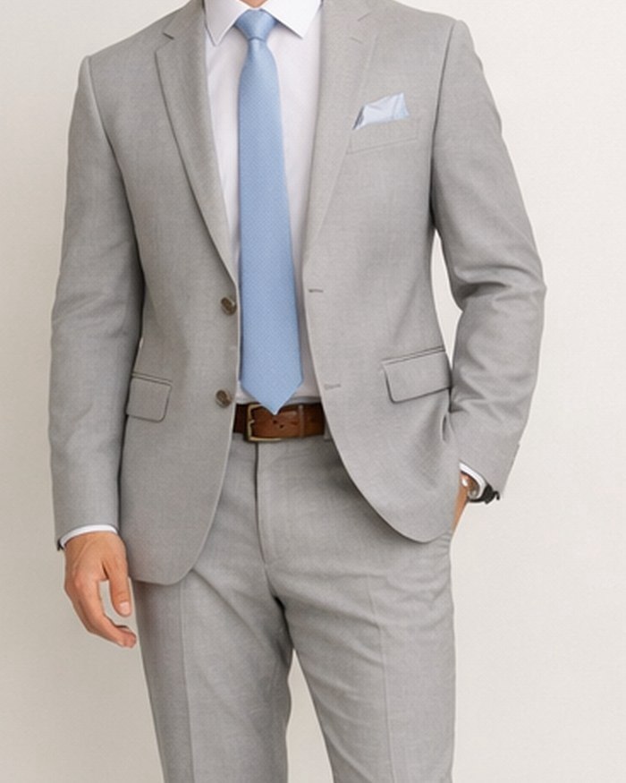 Референс мужского образа в светлых приглушённых оттенках